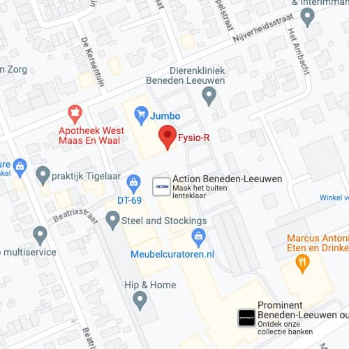 Kaart van Beneden-Leeuwen